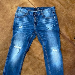 New without tags never worn waist 38 stretchy jeans